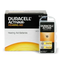 Батарейки Duracell Activair 10 для слухового апарату 60 шт