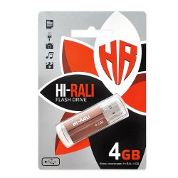 Флеш-накопитель USB 4GB Hi-Rali Corsair бронза