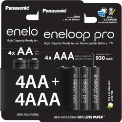 Акумулятор Panasonic Eneloop Pro AA 2500 mAh + AAA 930 mAh mAh NiMh