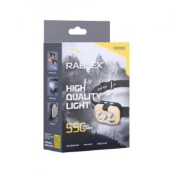 Налобний ліхтар Rablex RB985, білий+червоний+жовтий, 2 XPG LED, Sensor, акумулятор, Type-C