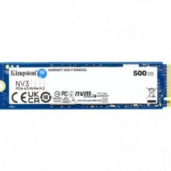 Накопичувач SSD M.2 Kingston NV3 500GB NVMe 2280 PCIe 4.0 x4 3D NAND