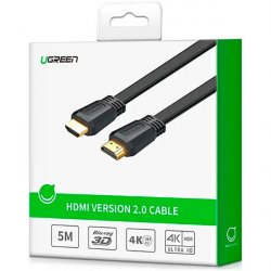 Кабель UGREEN ED015 HDMI Flat Cable 5m