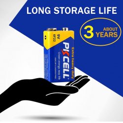 Батарейки PKcell Super Heavy Duty Krona 40 шт/уп