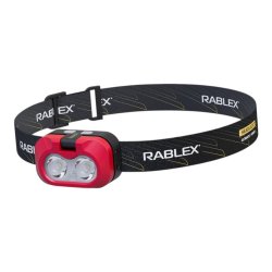Налобний ліхтар Rablex RB984, білий+червоний+жовтий, 2 XPG 5W LED + COB, Sensor, акумулятор, Type-C