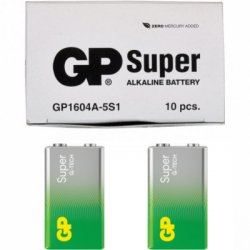 Батарейка GP Super Alkaline Крона 9V 10 шт