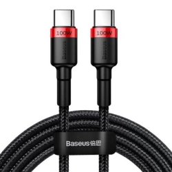 Кабель Baseus Cafule PD2.0 100W flash charging Type-C For Type-C cable 2m Red+Black