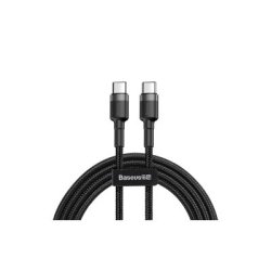 Кабель Baseus Cafule PD2.0 60W flash charging USB cableType-C-Type-C 2M Gray+Black