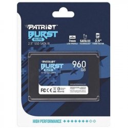 Накопичувач SSD Patriot Burst Elite 960GB 2.5" 7mm SATAIII TLC 3D