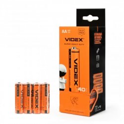 Батарейка сольова Videx R6P/AA 40 шт