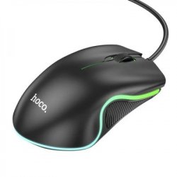 Миша HOCO GM19 Enjoy gaming luminous wired mouse Black