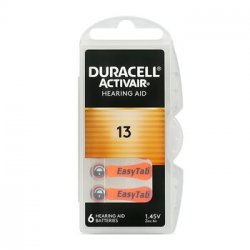 Батарейки для слухових апаратів Duracell Hearing Aid 13 6 шт