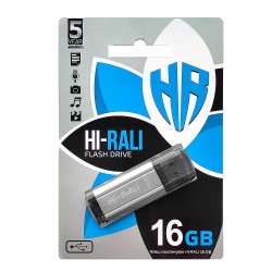 Накопичувач USB 16GB Hi-Rali Stark серiя срібло