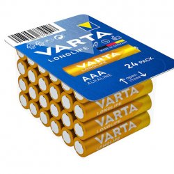 Батарейка Varta Longlife AAA/LR03 24 шт