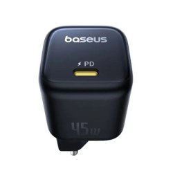 Мережевий зарядний пристрій Baseus PicoGo GaN Fast Charger 1C 45W EU Cosmic Black