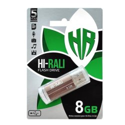 Флеш-накопитель USB 8GB Hi-Rali Corsair бронза