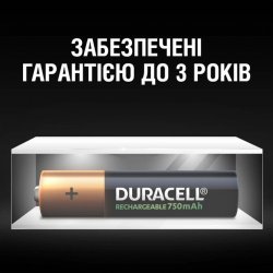 Акумулятор Duracell AAA 750mAh NiMh 4 шт