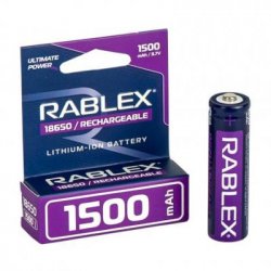 Батарейка аккумуляторная Rablex 18650 1500mAh 3.7v