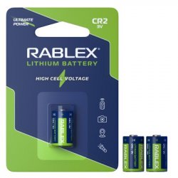 Батарейка літієва Rablex CR2 1шт BLISTER CARD