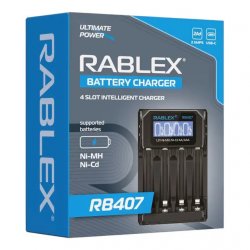 Зарядний пристрій Rablex RB407 + LED-дисплей