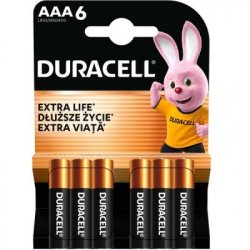 Батарейка Duracell Basic AAA/LR03 BL 6шт