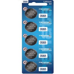 Батарейка літієва Renata CR2025 5 шт BLISTER CARD