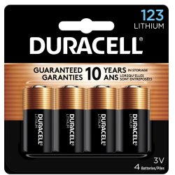 Батарейки Duracell CR123 3V LITHIUM BL 4