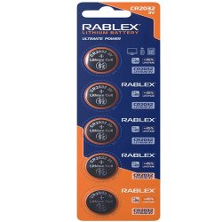 Батарейка літієва Rablex CR2032 5шт Blister Card