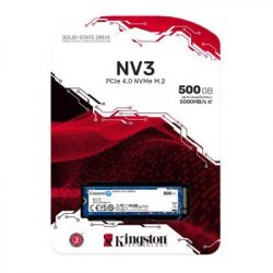 Накопичувач SSD M.2 Kingston NV3 500GB NVMe 2280 PCIe 4.0 x4 3D NAND