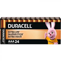 Лужні батарейки Duracell AAA (LR03) MN1500 24 шт