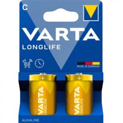 Батарейка Varta Longlife C LR14 BLI 2