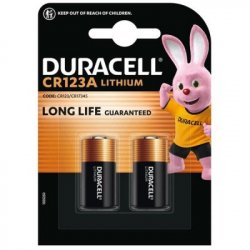 Батарейки Duracell CR123 3V LITHIUM BL 2