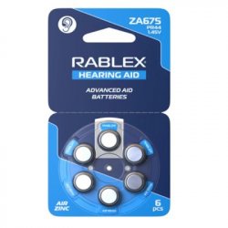 Батарейка повітряно цинкова Rablex ZA675 (PR44) BL6