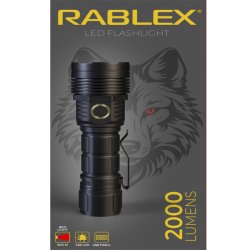 Ручний ліхтар Rablex RB920, червоний світло, 1хT28, 1х21700 акумулятор, zoom, Type-C, 2000LM