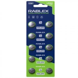 Батарейки-Таблетки Rablex LR44, AG13 1.5 V