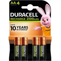 Аккумулятор Duracell Recharge AA 2500 мАч 4 шт