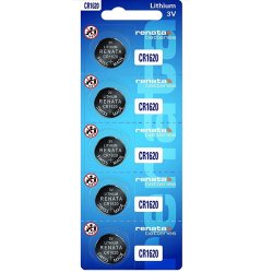 Батарейка літієва Renata CR1620 5 шт BLISTER CARD