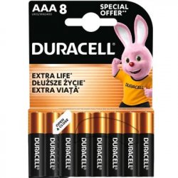 Батарейки Duracell ААА LR03 MN2400 1x8 шт