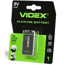 Батарейки Videx Alkaline Krona 9V 1 шт