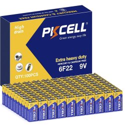 Батарейки PKcell Super Heavy Duty Krona 100 шт/уп