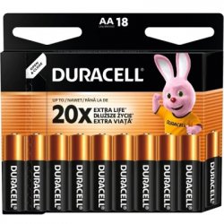 Лужні батарейки Duracell  AA (LR06) MN1500 18 шт