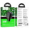 Мережевий зарядний пристрій HOCO CS21A Rich single port QC3.0 charger Black