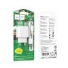 Мережевий зарядний пристрій з кабелем HOCO CS52A 18W Surplus single-port QC3.0 (Type-C) White