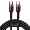 Кабель Baseus Cafule PD2.0 100W flash charging Type-C For Type-C cable 2m Red+Black