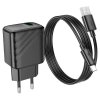 Мережевий зарядний пристрій з кабелем HOCO CS21A Rich single port QC3.0 charger set (Type-C)