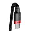 Кабель Baseus Cafule PD2.0 100W flash charging Type-C For Type-C cable 2m Red+Black