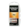 Батарейки для слухових апаратів Duracell Hearing Aid 312 6 шт