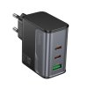 Мережевий зарядний пристрій HOCO CS75A Star Speed PD70W(2C1A) charger midnight black