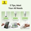 Стилус Baseus Smooth Writing III 3-in-1 Passive Stylus Non-magnetic Version Moon White