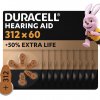 Батарейки для слухових апаратів Duracell Hearing Aid 312 60 шт
