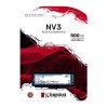 Накопичувач SSD M.2 Kingston NV3 500GB NVMe 2280 PCIe 4.0 x4 3D NAND